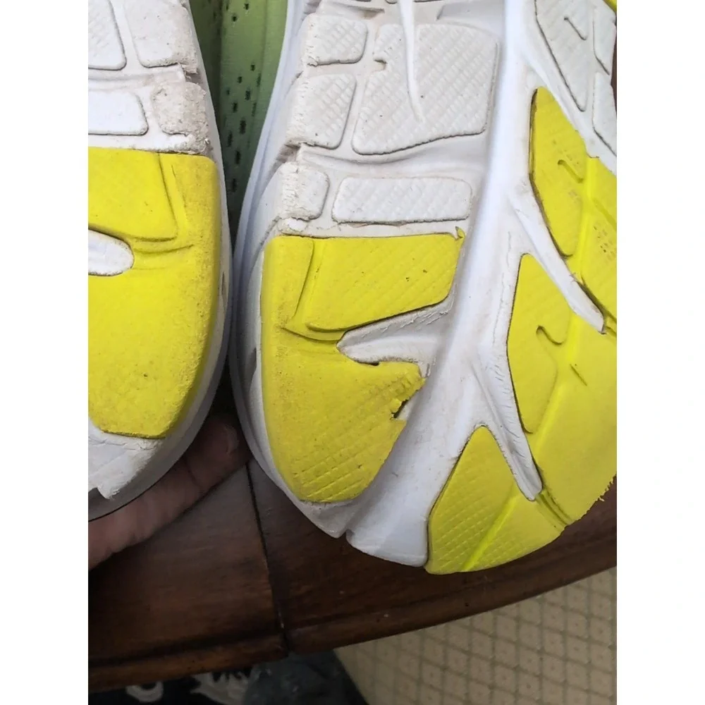 Hoka One One Cavu Mens‎ Sneakers Yellow Size 11 Navy Running Athletic